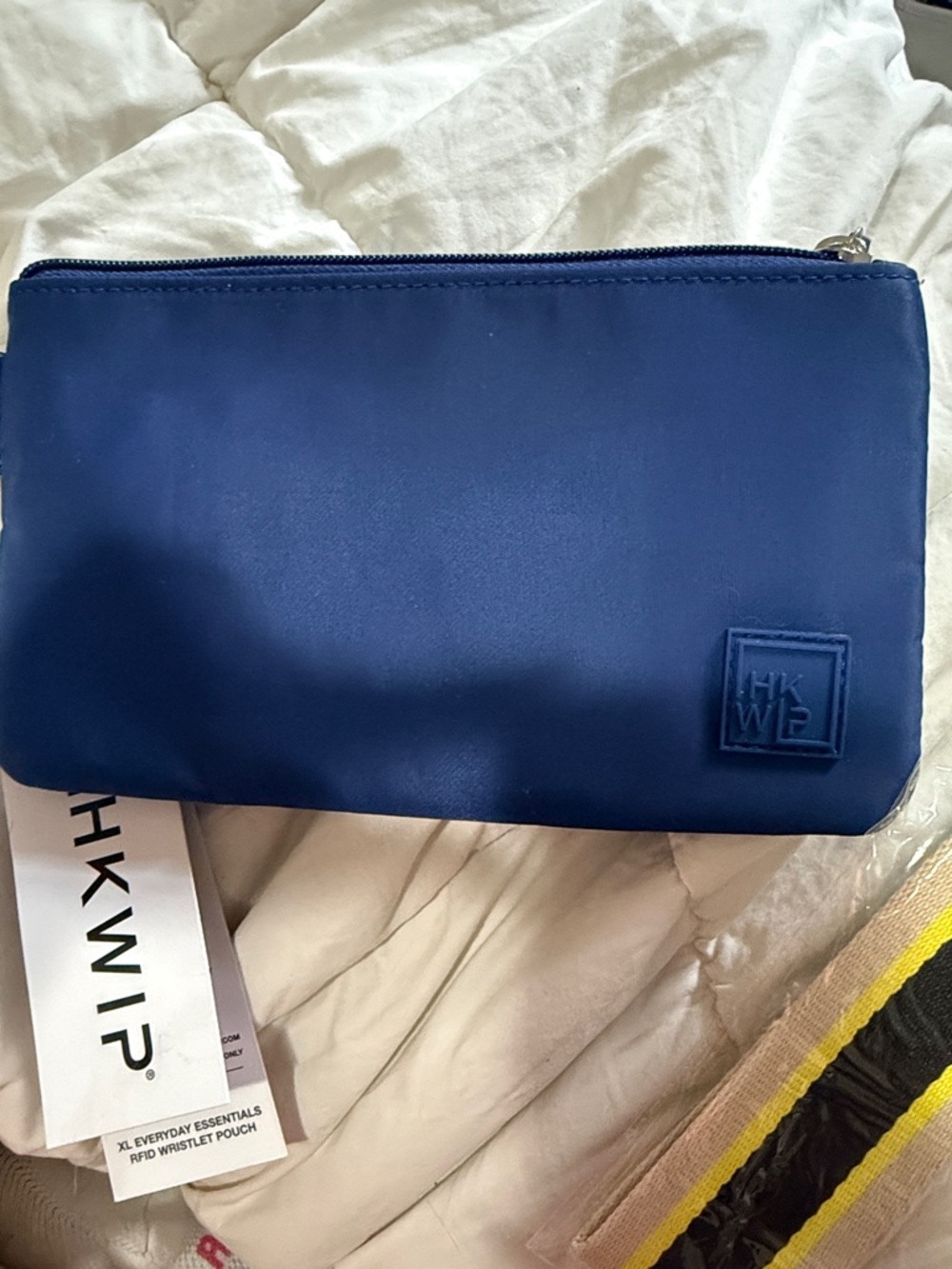 HK WIP Navy Wristlet Clutch